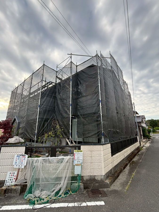外壁塗装足場工事