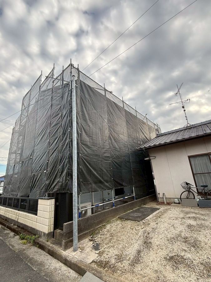 外壁塗装足場工事